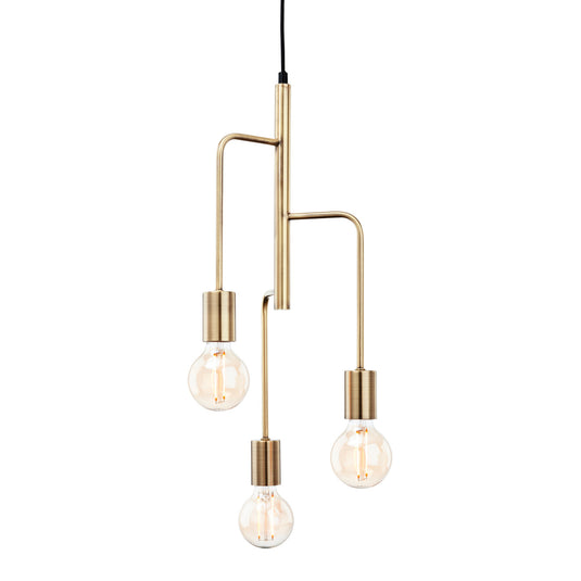 Firstlight 4866AB Roxy 3 Light Antique Brass Pendant Ceiling Light