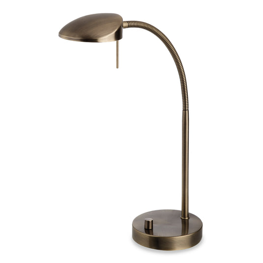Firstlight 4926AB Milan LED 1 Light Antique Brass Table Lamp