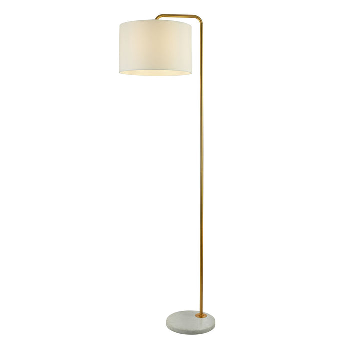 Searchlight 5024GO Gallow Gold Floor Lamp With White Marble Base - 31227