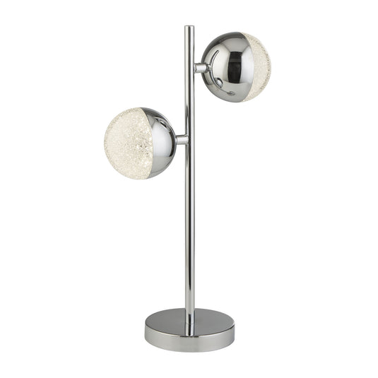 Searchlight 5087CC Marbles 2Lt Table Lamp - Chrome With Crystal Sand - 25454