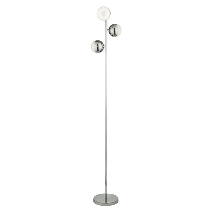 Searchlight 5089CC Marbles 3Lt Floor Lamp - Chrome With Crystal Sand - 25453