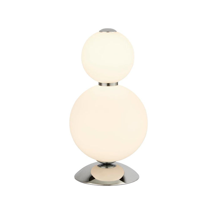 Searchlight 51021-2CC Snowball 2Lt Table Lamp, Chrome With Opal Glass Shade - 26469