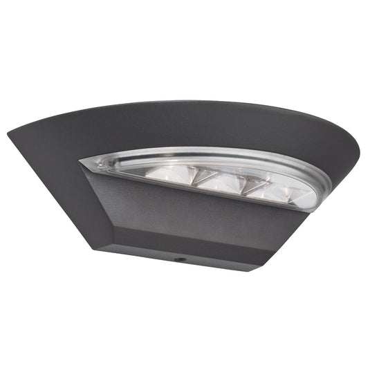 Searchlight 5122GY LED Outdoor  Semi-Circle Wall Bracket - Dark Grey - 23521