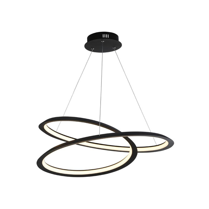 Searchlight 51871-1BK Swirl Ii  LED Pendant  Sand Black.  Dimmable - 31243