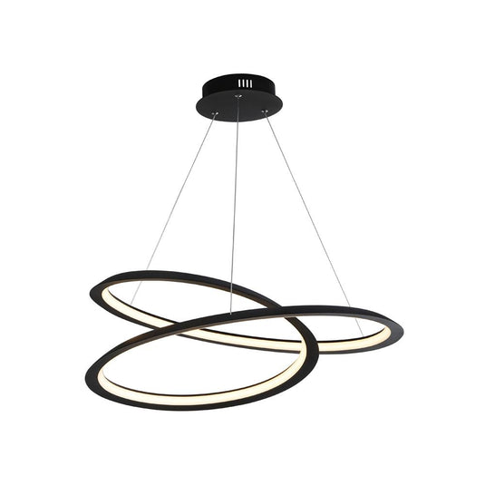 Searchlight 51871-1BK Swirl Ii  LED Pendant  Sand Black.  Dimmable - 31243