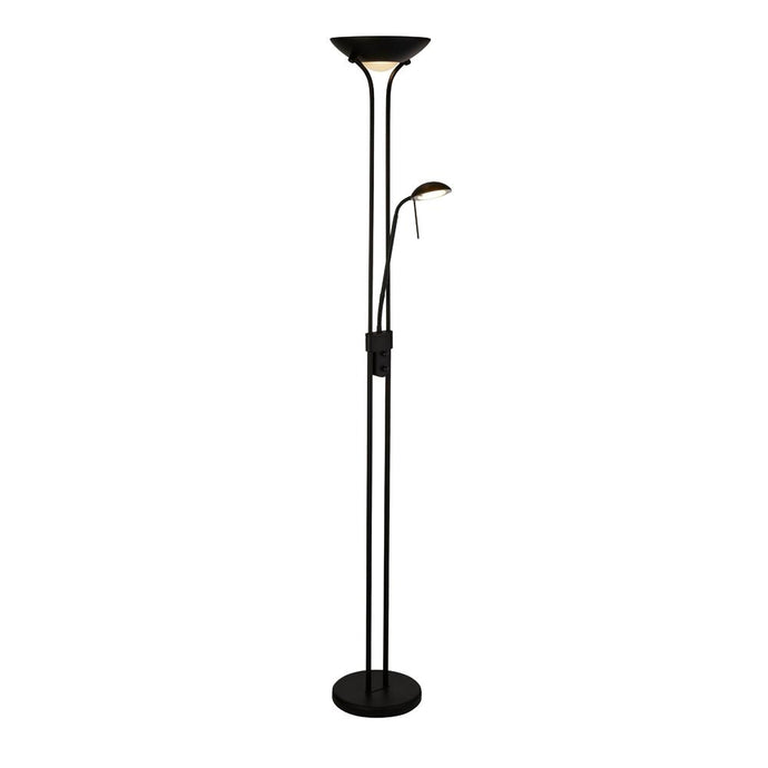 Searchlight 5430BK LED Mother & Child Floor Lamp - Matt Black - 31260