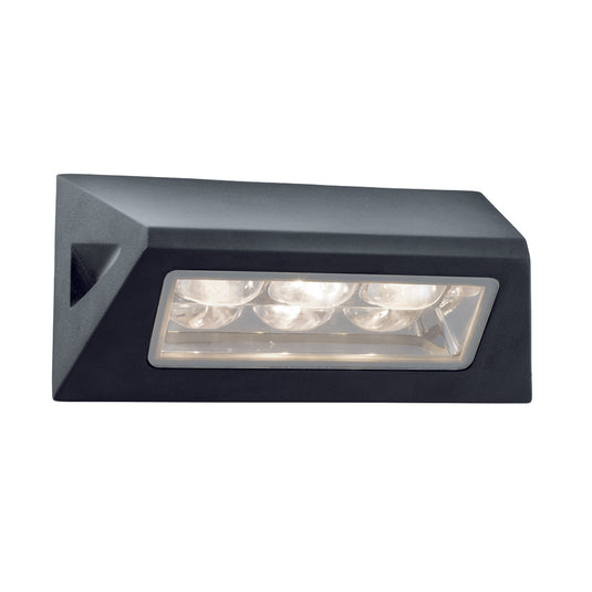 Searchlight 5513BK LED Outdoor Wall Light Black - White LED - 31268