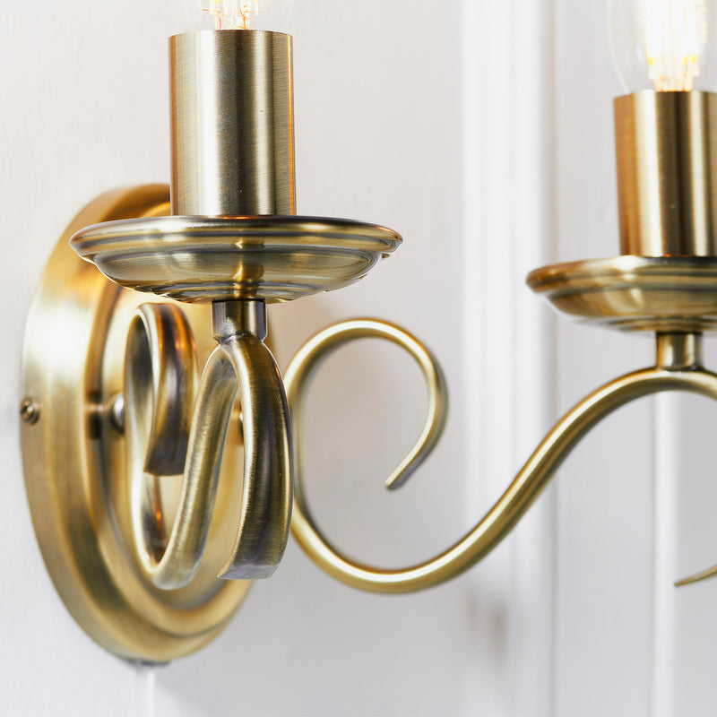 Load image into Gallery viewer, Endon Lighting 2030-2AN Bernice 2lt Wall - 25718
