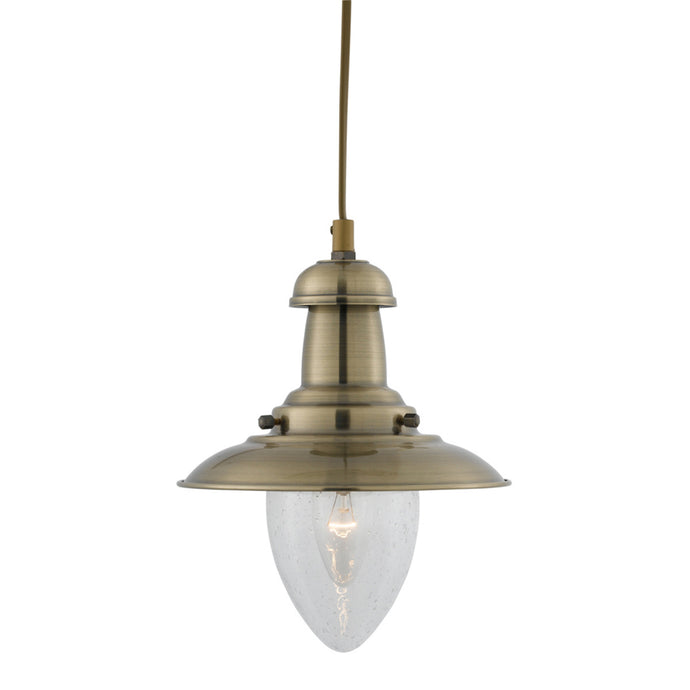 Searchlight 5787AB Fisherman Baby AB Lantern Seeded Glass - 12153