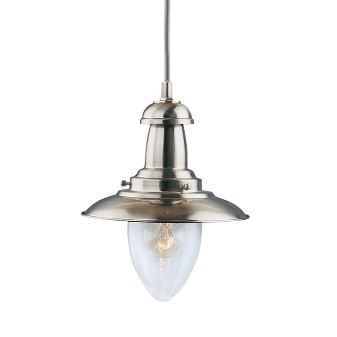 Searchlight 5787SS Fisherman Baby SS Lantern  Seeded Glass - 10399
