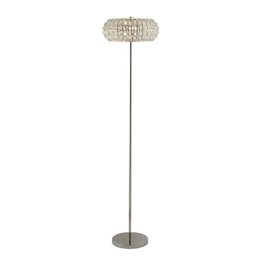 Searchlight 5819CC Marilyn 3Lt Chrome Floor Lamp With Crystal Glass  And Crystal Sand Diffuser - 25765