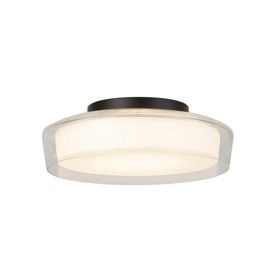 Searchlight 60961BK Puck 1Lt Bathroom Ceiling Light, Matt Black - 31323