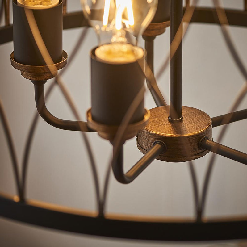 Load image into Gallery viewer, Endon Lighting 61498 Heston 5lt Pendant - 33652
