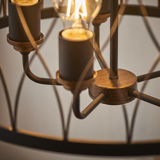 Endon Lighting 61498 Heston 5lt Pendant - 33652