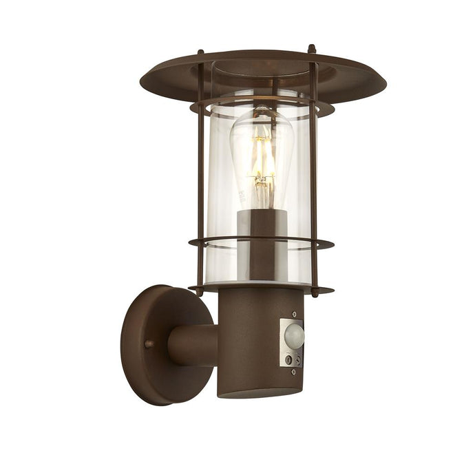 Searchlight 6211RUS Outdoor & Porch  Wall Light  Cw Sensor Rust Brown - 31328