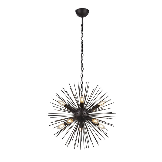 Searchlight 6310-10BK Sputnik 10Lt Pendant - Black - 31339