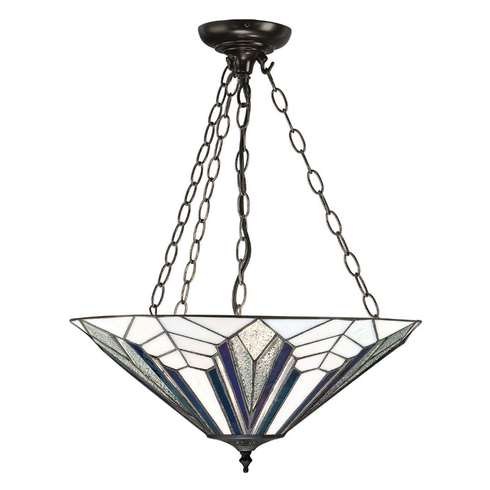 Interiors 1900 63936 Astoria Large Inverted 3 Light Pendant