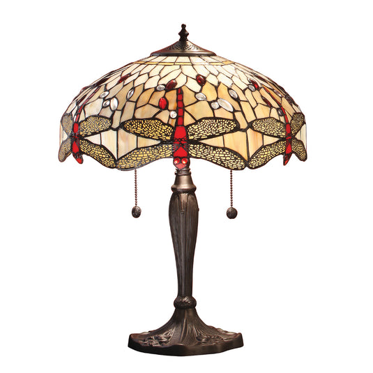 Interiors 1900 64085 Dragonfly Beige Medium Table Lamp