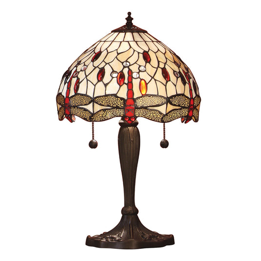 Interiors 1900 64086 Dragonfly Beige Small Table Lamp