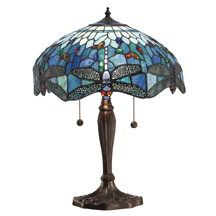 Interiors 1900 64089 Dragonfly Blue Medium Table Lamp