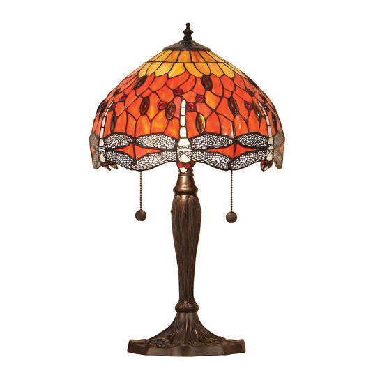 Interiors 1900 64092 Dragonfly Flame Small Table Lamp