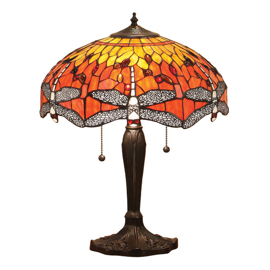Interiors 1900 64093 Dragonfly Flame Medium Table Lamp