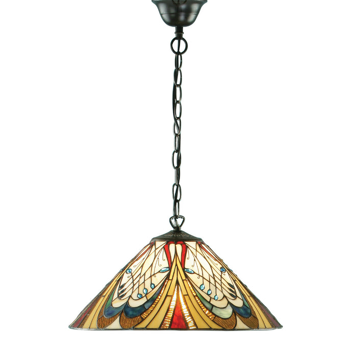 Interiors 1900 64162 Hector Medium 1 Light Pendant