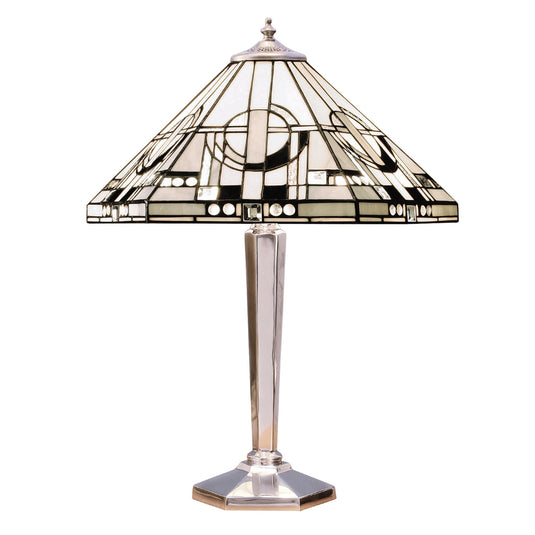 Interiors 1900 64260 Metropolitan Medium Table Lamp With Polished Aluminium Base