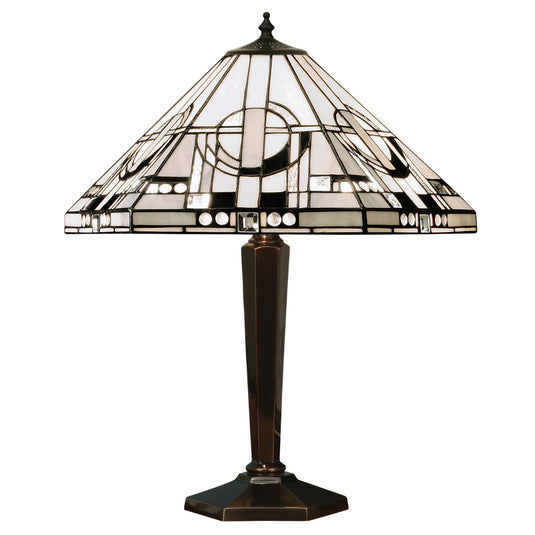 Interiors 1900 64263 Metropolitan Medium Table Lamp With Cast Brass Base
