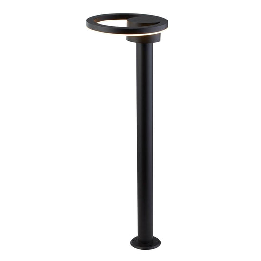 Searchlight 6452BK Outdoor LED Post (73Cm Height) With Round Head - Black With Frosted Diffuser - 31359