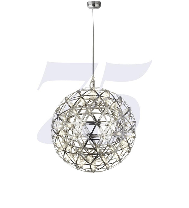 Searchlight 6501-400-LED Galaxy Chrome LED Metal Ball Pendant - 400mm - 25762