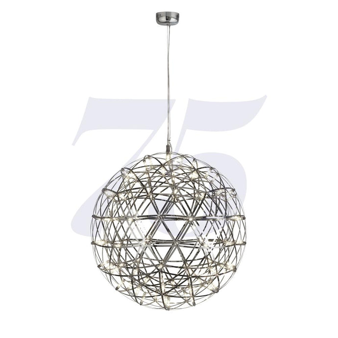 Searchlight 6503-600-LED Galaxy Chrome LED Metal Ball Pendant - 600mm - 31361