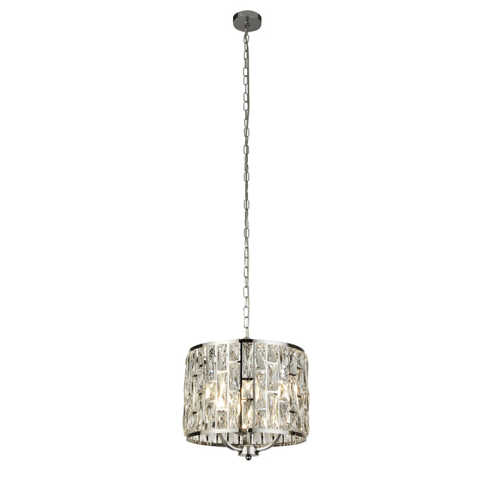 Searchlight 6583-3CC Bijou 3Lt Chrome Pendant With Crystal Glass - 31373