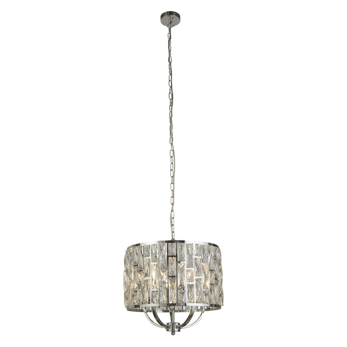 Searchlight 6585-5CC Bijou 5Lt Chrome Pendant With Crystal Glass - 25747