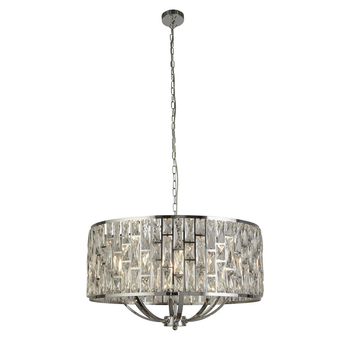 Searchlight 6588-8CC Bijou 8Lt Chrome Pendant With Crystal Glass - 31375