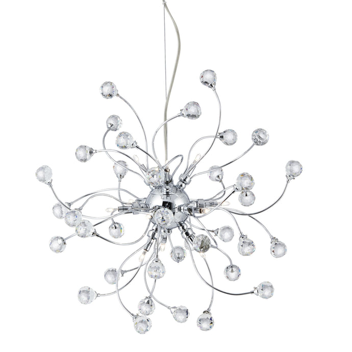 Searchlight 6629-12CC Sonja 12Lt Chrome Pendant With Crystal Ball G9 - 31382