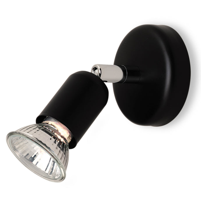 Firstlight 7001BK Runner 1 Light Black Wall Spotlight