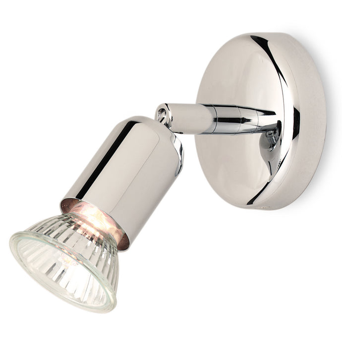 Firstlight 7001CH Runner 1 Light Polished Chrome Wall Spotlight