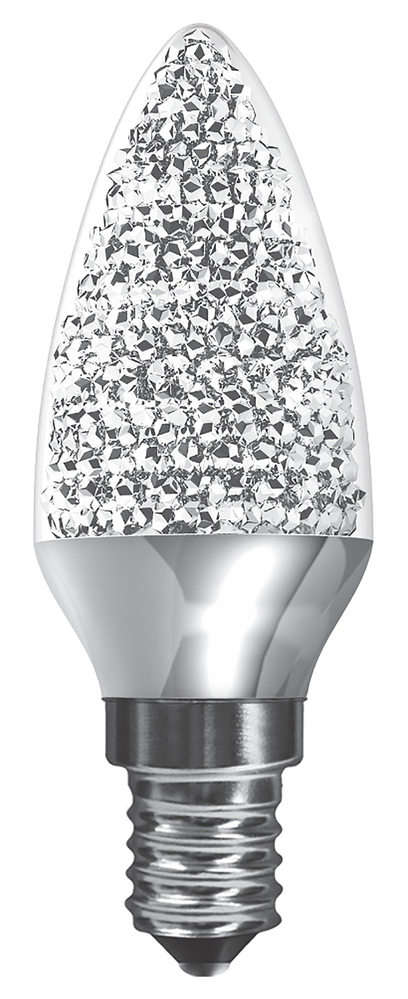 Load image into Gallery viewer, Kaleido LED Candle E14 Dimmable 3.5W Warm White 3000K, 250lm, Chrome Finish, 3yrs Warranty
