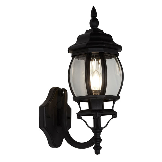 Searchlight 7144-1 Bel Aire Black Outdoor Wall Light - 31427