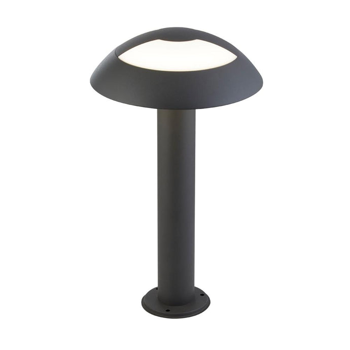 Searchlight 7264-450 Mushroom Outdoor LED Post (450mm Height) - Dark Grey - 31435