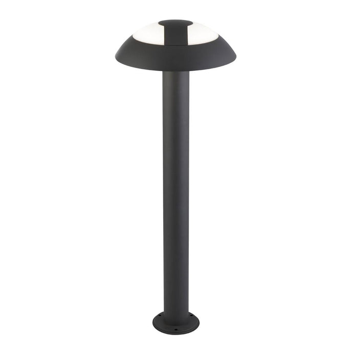 Searchlight 7264-730 Mushroom Outdoor LED Post (730mm Height) - Dark Grey - 31436
