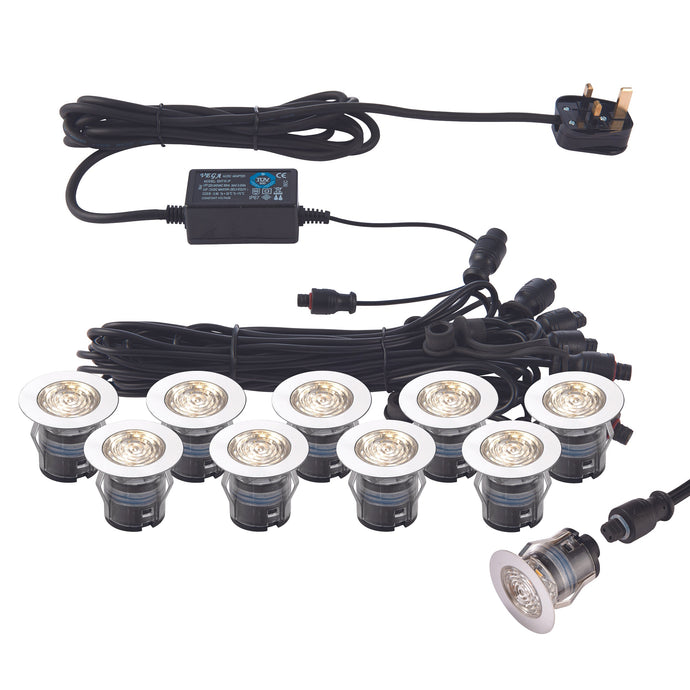 Saxby Lighting 73348 IkonPRO CCT 3000K/4000K 35mm kit IP67 0.75W - 31977