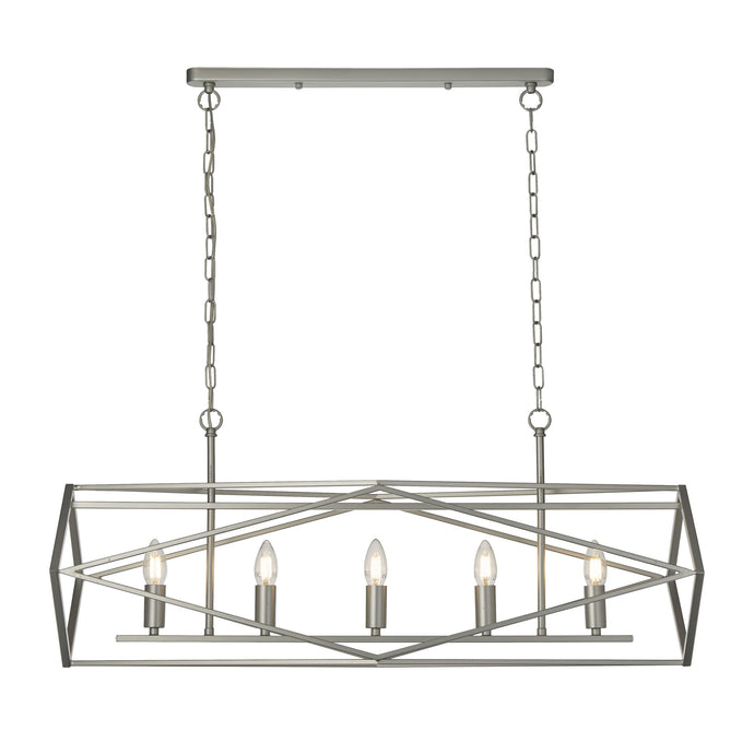 Searchlight 7335-5SS Chassis 5Lt Satin Silver Pendant - 31446
