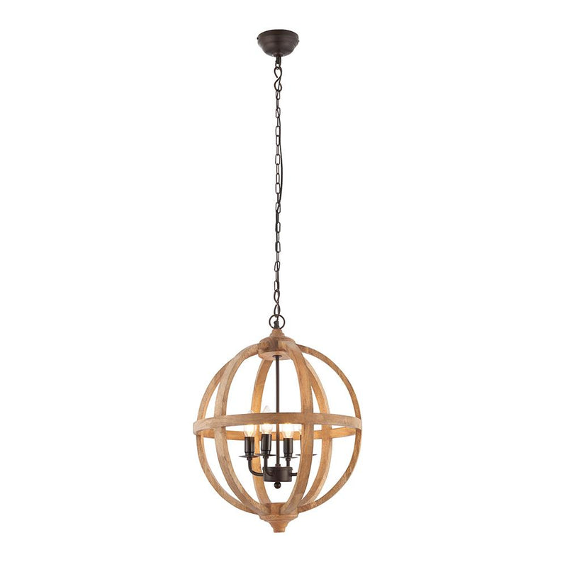 Load image into Gallery viewer, Endon Lighting 73575 Toba 4lt Pendant - 33774
