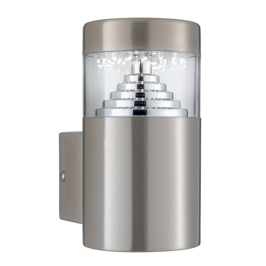 Searchlight 7508 Brooklyn LED Outdoor Wall Light - Stainless Steel Sq Backplate - 31461
