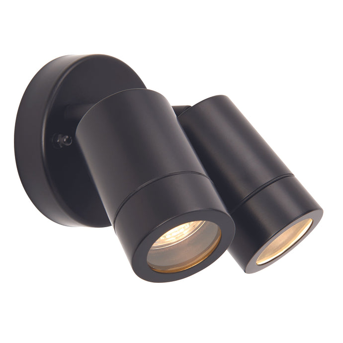 Saxby Lighting 75437 Palin 2lt spot wall IP44 7W - 26608