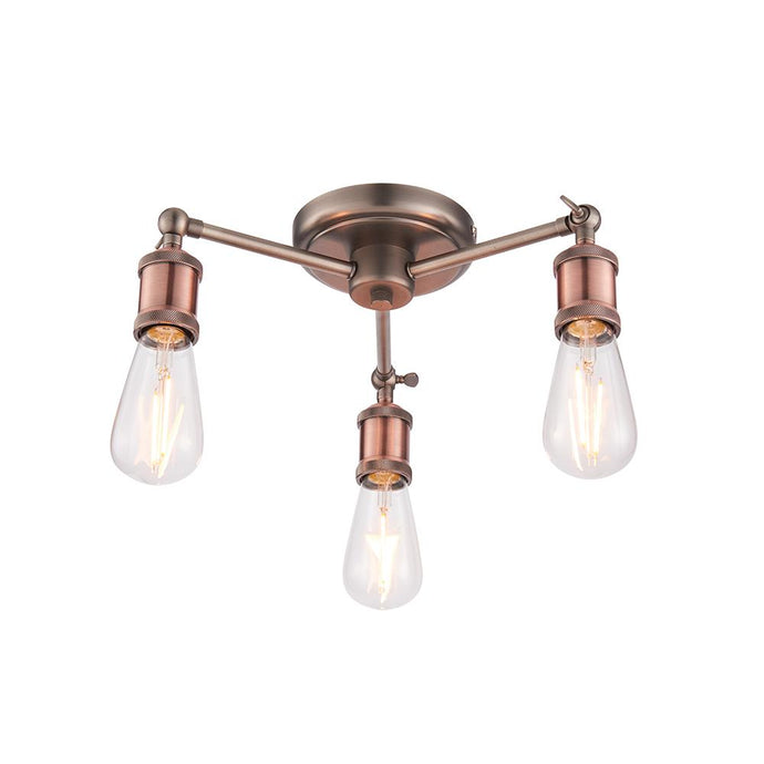 Endon Lighting 76124 Hal 3lt Semi flush - 33800