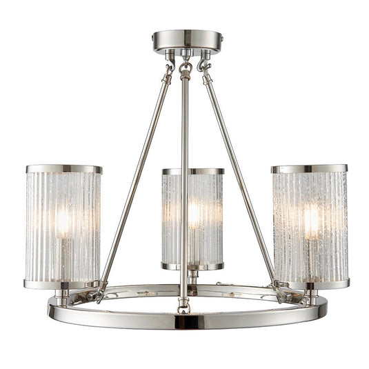 Endon Lighting 76261 Easton 3lt Semi flush - 33818