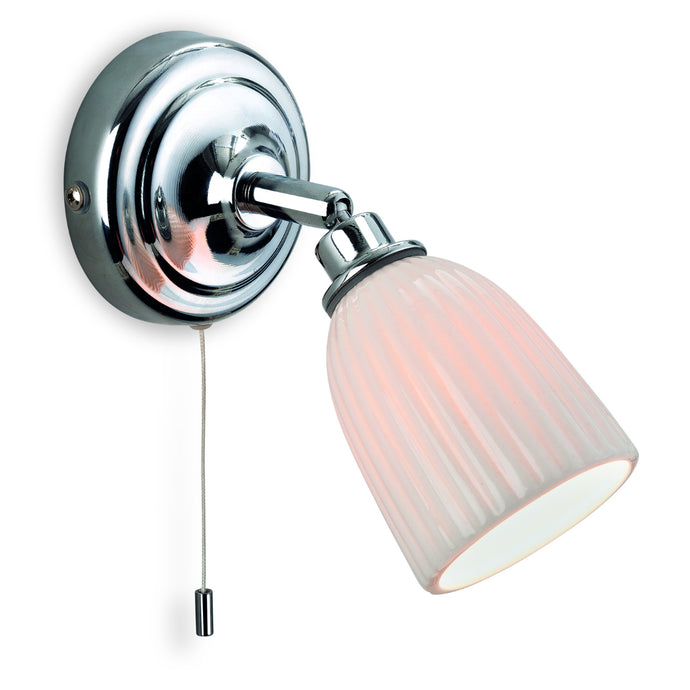 Firstlight 7630CH Metro 1 Light Polished Chrome Wall Light (Switched)